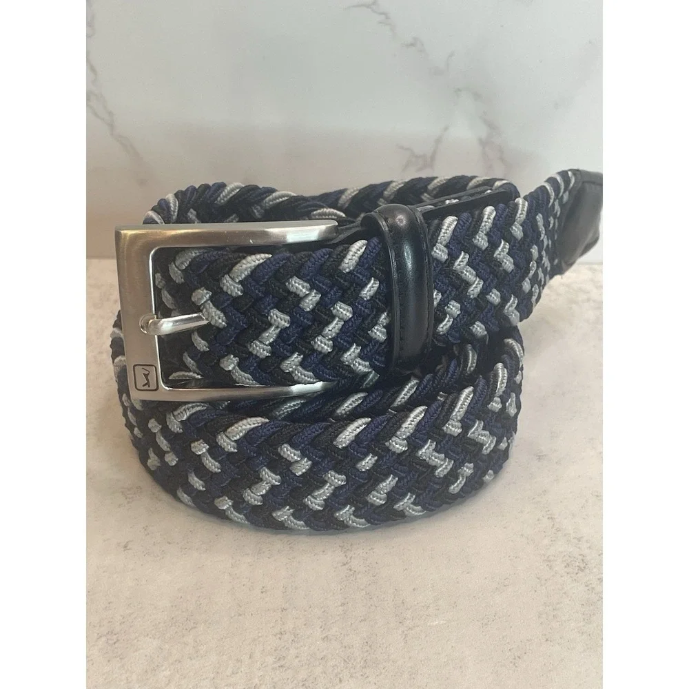 Men's PGA Tour Multicolor Belt Xl 42-44 genuine leather